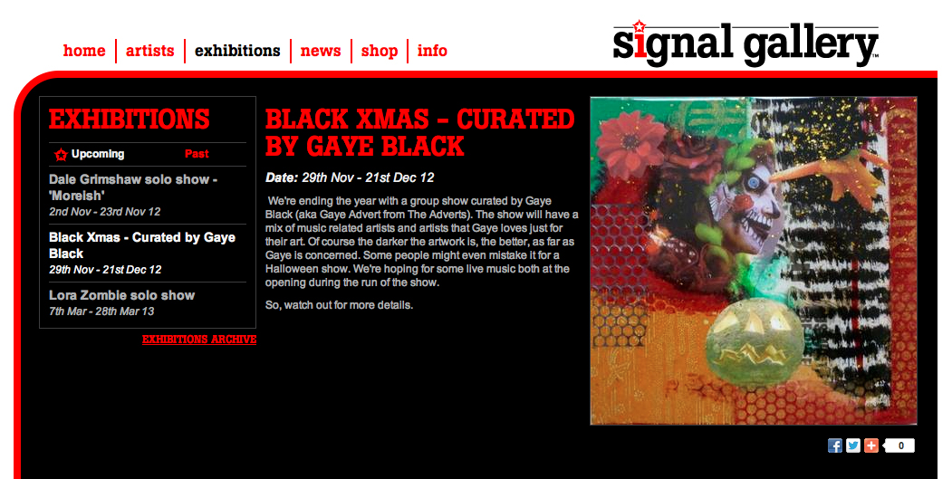 Sophie Lo Collective Exhibition, Signal Gallery, Paul Street London, Black Christmas, Curated by Gaye Black